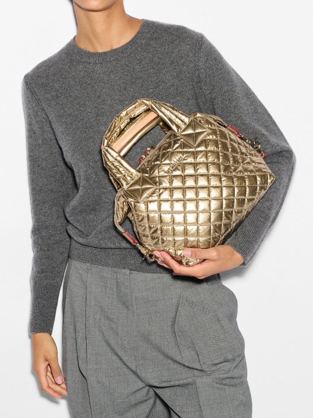 💋 MZ Wallace Gold Bag NEW/TAGS